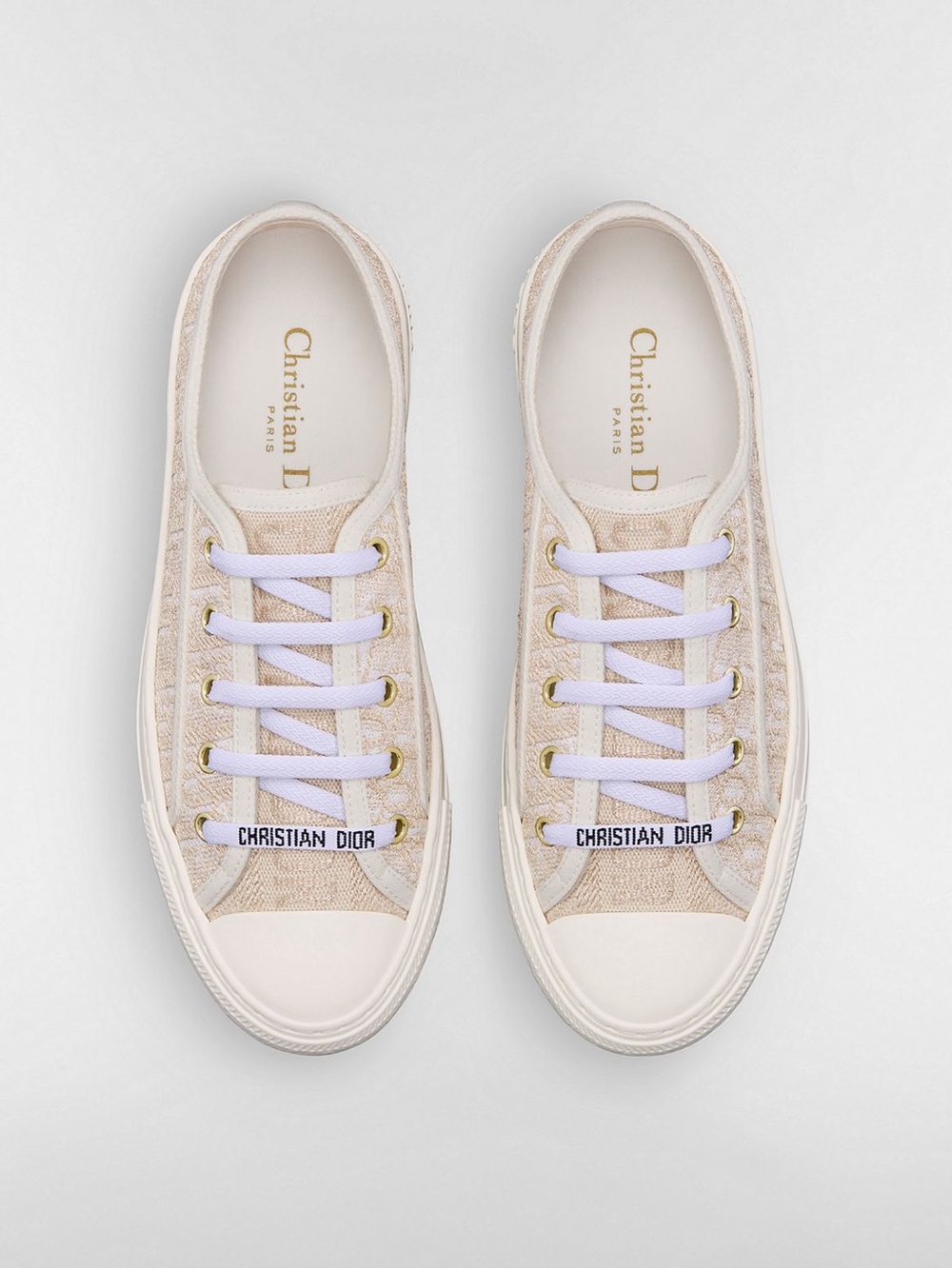 Dior sneakers white/metallic gold, 38.5